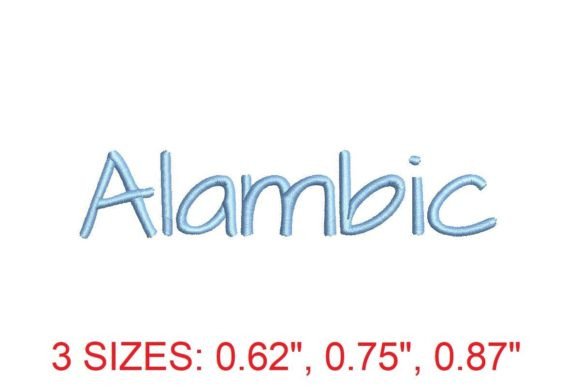 Alambic Embroidery Font Review