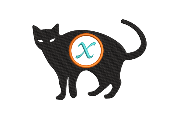 Black Cat Letter X Embroidery Review