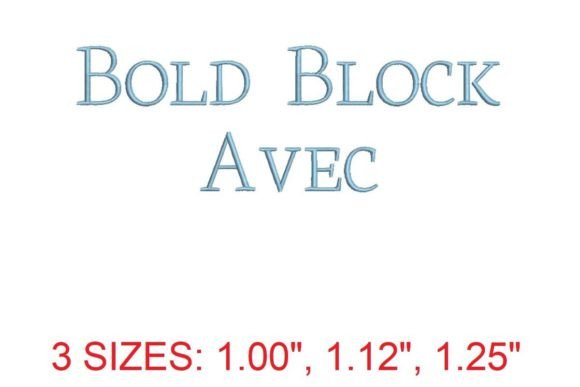 Bold Block Avec Embroidery Font Review