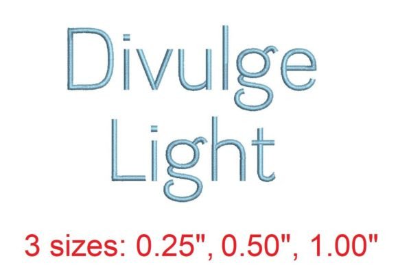 Divulge LT Embroidery Font Review