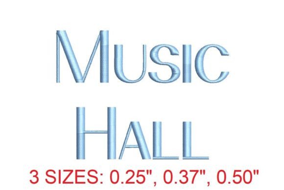 Music Hall Embroidery Font Review