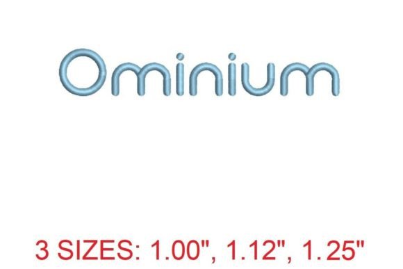 Ominium Embroidery Font Review for Seasonal Sales