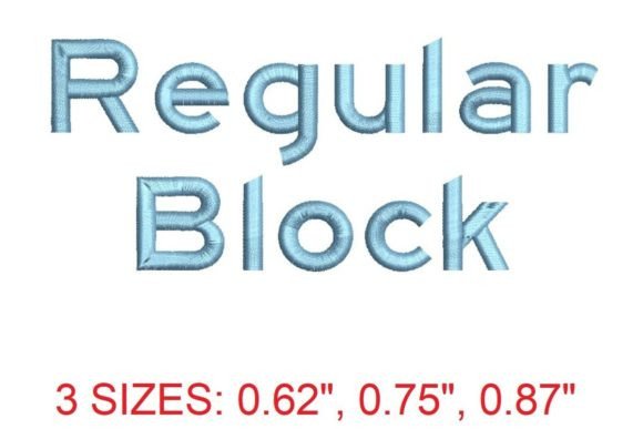 Regular Block Embroidery Font Review