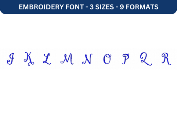 Secret Garden Font Upper J to R Review