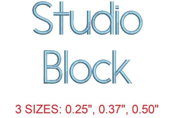 Studio Block Embroidery Font Review